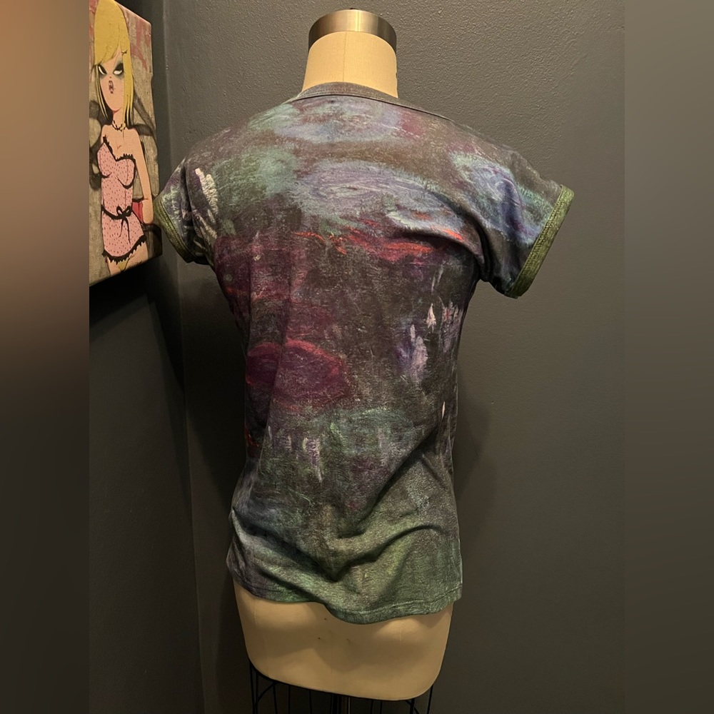 MOMA Monet Vintage 90's Art T shirt Art Top Medium NWOT - Picture 6 of 6